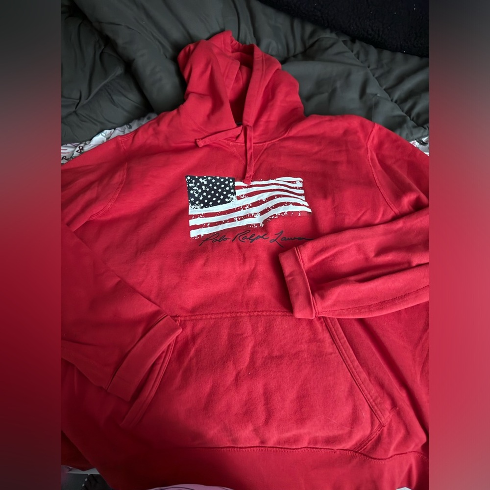 XL RED POLO RALPH LAUREN HOODIE